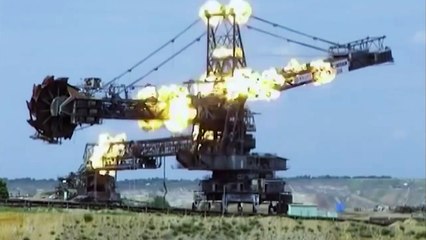 Explosion d'une grue géante ! Industrie minière