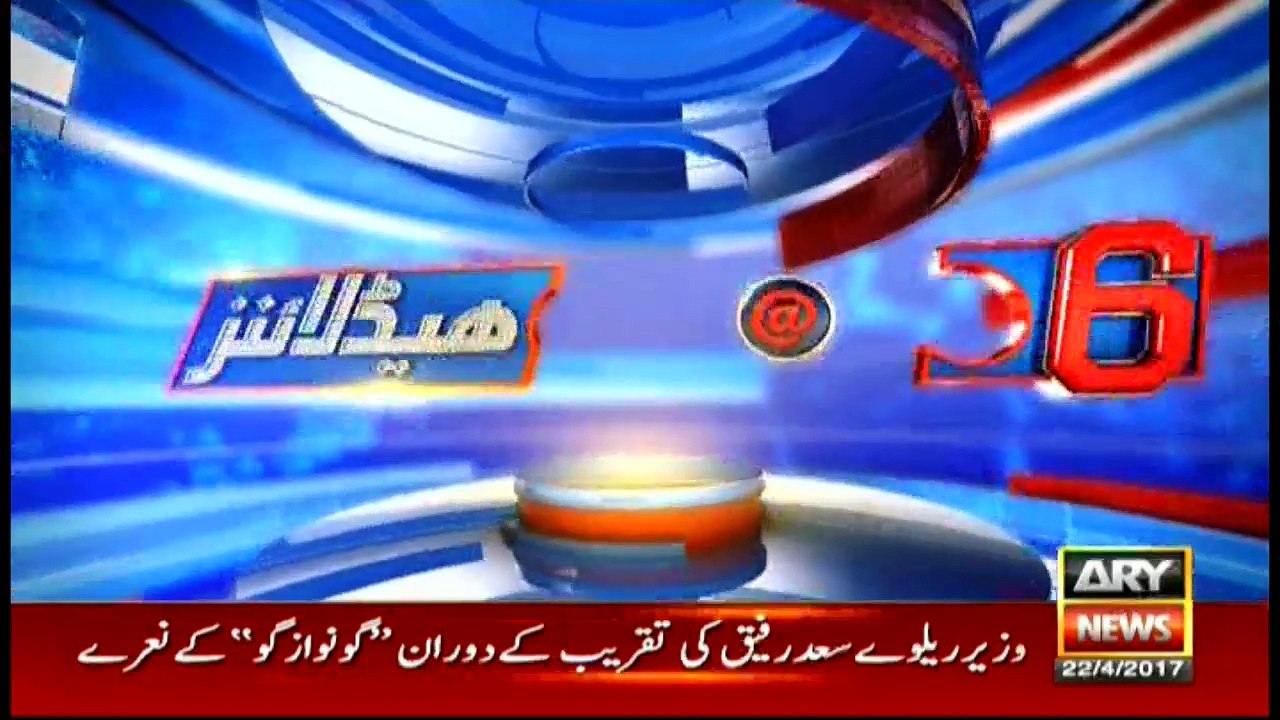 Headlines 1800 22nd April 2017