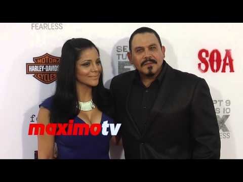 Emilio Rivera & Yadi Valerio Rivera | Sons of Anarchy Season 7 Premiere | Red Carpet
