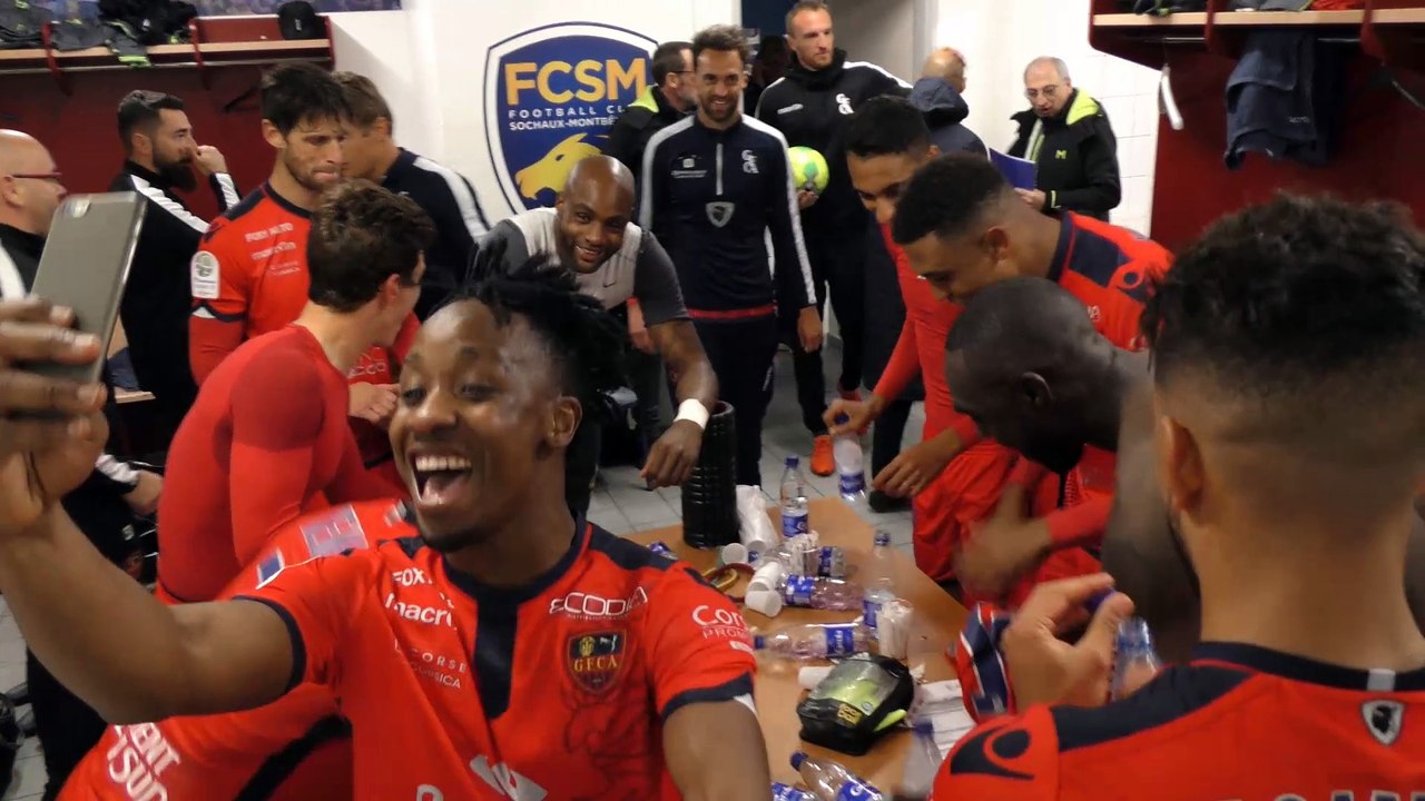 FC Sochaux / Gazélec Ajaccio : la joie des vainqueurs