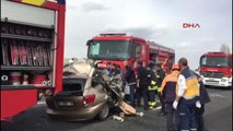 Erzurum Hurdaya Dönen Otomobil 2 Kişiye Mezar Oldu