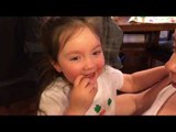 Little Girl Learns She Is Going to Be a Big Sister