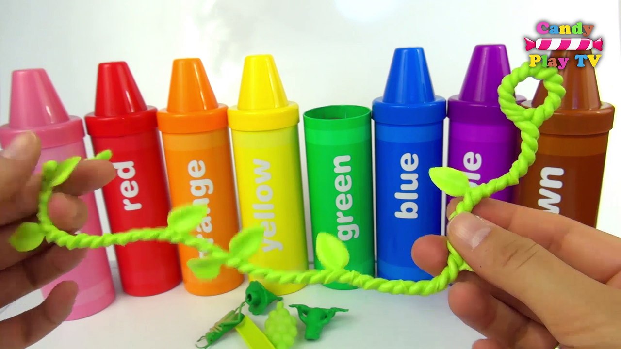 Learn Colours with Pencil Surprises And Toys | Learn Colors with Crayons Sorting Surprises