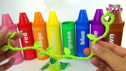 Learn Colours with Pencil Surprises And Toys | Learn Colors with Crayons Sorting Surprises