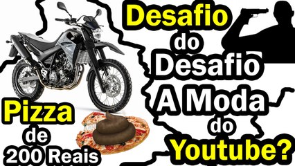 Desafio do Desafio Pizza de 200 Reais a Moda do YouTube Motovlog