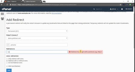 How to set up a redirect for your website in cPanel