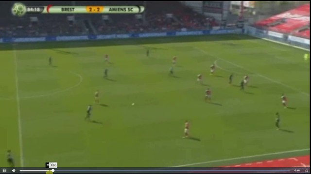 Thomas Monconduit Goal - Stade Brestois vs Amiens SC 2-3 22.04.2017 (HD)