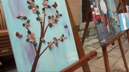 Minikler Rengarenk Dünyalarını 23 Nisan İçin Tuvallere Yansıttı