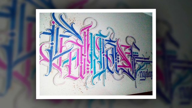 Graffiti - Calligraphy art design modern - Mẫu chữ đẹp part 2