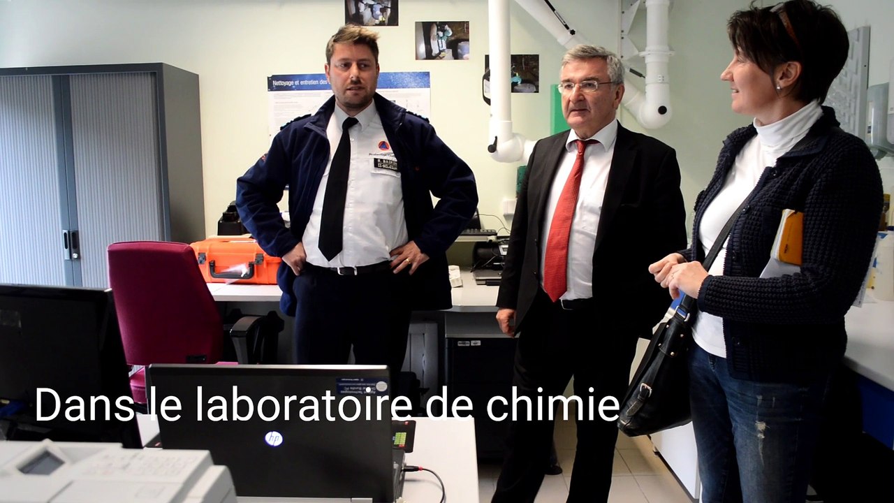 Le ministre Collin en visite a la Protection civile de Libramont