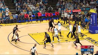 NBA 2K17 Stephen Curry,KeviHighlights vs Clippers