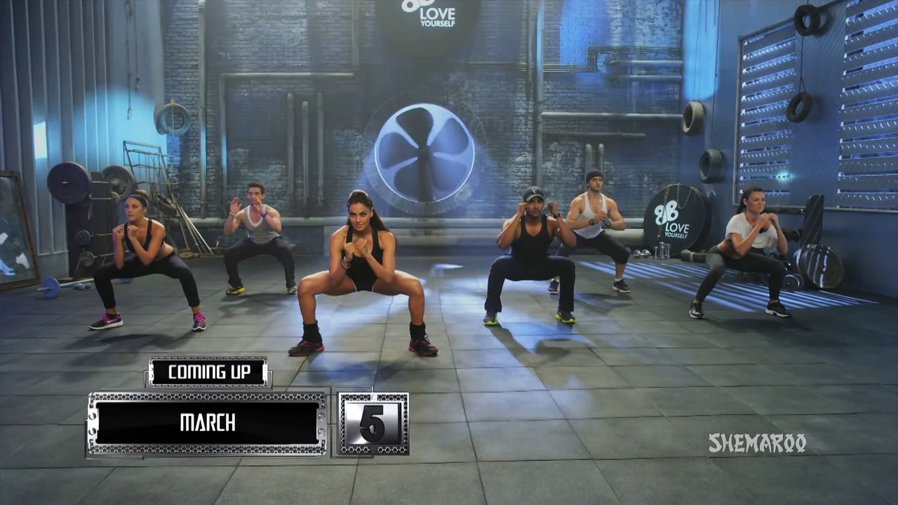 30 Min Fat Burning Cardio Workout - Bipasha Basu Unleash 'Full Routine' - Full Body Workout_16