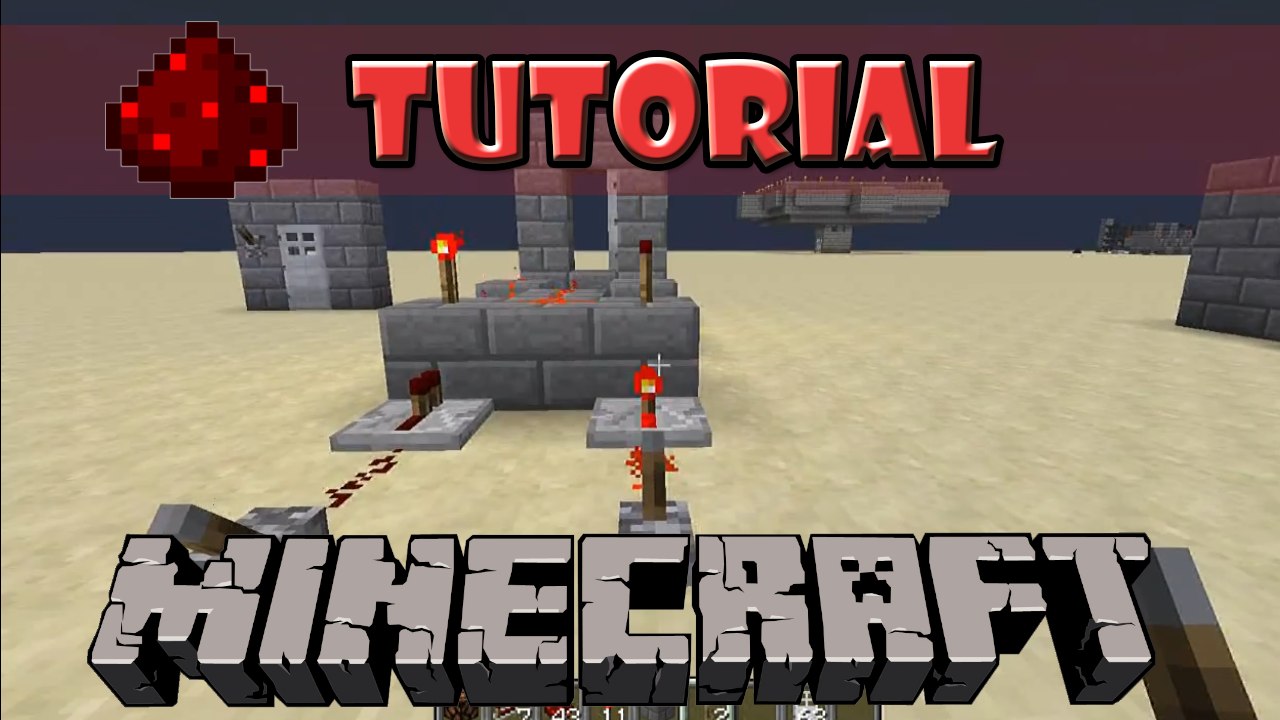 Minecraft Tutorial: Portas de Pistão 2x2 Super compacta (2 modelos) (1.11)