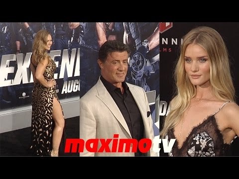 The Expendables 3 LA Premiere Sylvester Stallone, Ronda Rousey, Jason Statham, Dolph Lundgren