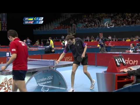 Table Tennis - Men's Singles - Class 7 Semi final GBR v UKR - 2012 London Paralympic Games