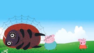 Tales Daddy  Pig Peppa Pig George is attacked by Ladybug  giant