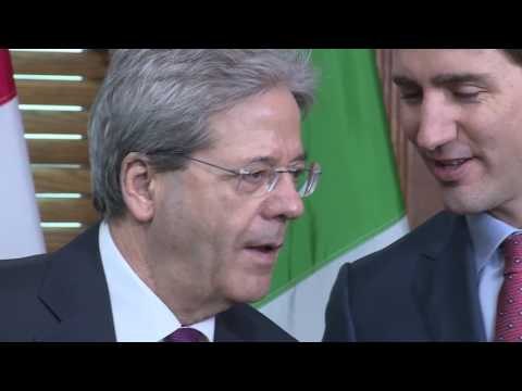 Canada - Gentiloni incontra il Primo Ministro canadese Trudeau (21.04.17)
