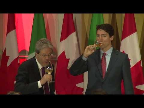 Canada - Ottawa, Pranzo in onore del Presidente Gentiloni (21.04.17)