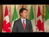 Canada - Ottawa, conferenza stampa Gentiloni - Trudeau (21.04.17)