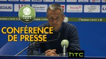 Conférence de presse FC Sochaux-Montbéliard - Gazélec FC Ajaccio (1-2) : Albert CARTIER (FCSM) - Jean-Luc VANNUCHI (GFCA) - 2016/2017