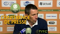Conférence de presse Stade Lavallois - RC Strasbourg Alsace (1-2) : Thierry GOUDET (LAVAL) - Thierry LAUREY (RCSA) - 2016/2017