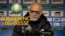 Conférence de presse AJ Auxerre - Tours FC (1-1) : Cédric DAURY (AJA) - Gilbert  ZOONEKYND (TOURS) - 2016/2017