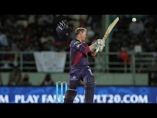 George Bailey's helmet goes flying after being hit by bouncer during RPS vs DD | Oneindia News
