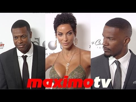Nicole Murphy, Jamie Foxx, Chris Tucker 2014 Harold & Carole Pump Foundation Gala