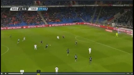 Stjepan Kukuruzovic Goal - FC Basel vs FC Vaduz 1-2 22.04.2017 (HD)