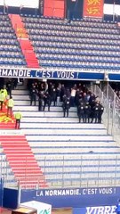 Les supporteurs nantais honteusement expulsés du parcage à Caen !