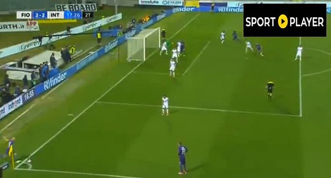 Davide Astori GOAL - Fiorentina	2-2	Inter 22.04.2017