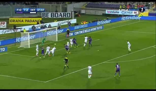 Davide Astori Goal HD - Fiorentina 2-2 Inter - 22.04.2017