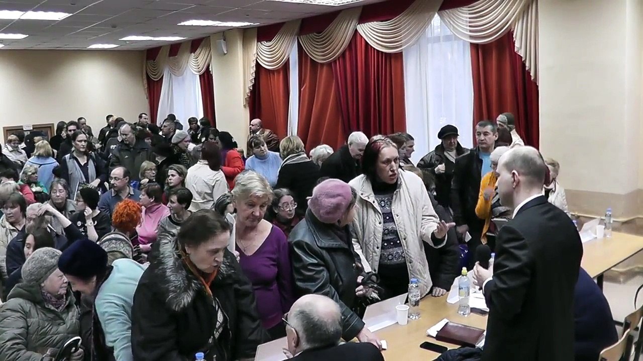 Встреча жителей Савёловского района с главой управы Е.Д.Щербачёвым, 19.04.2017 г., часть 1