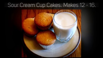 Sour cream cup cakes