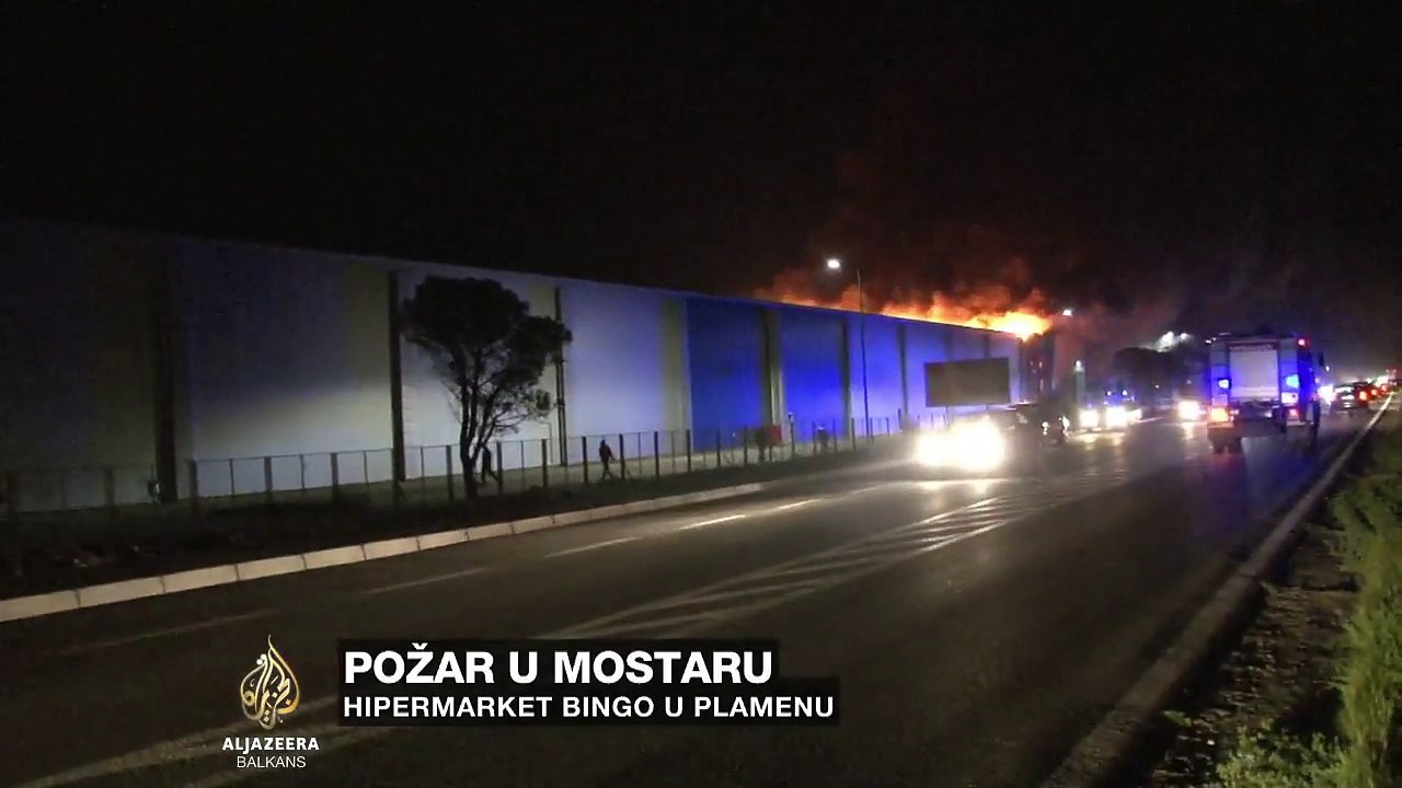 Video- Eksplozije u požaru Binga u Mostaru