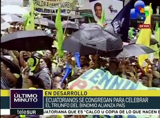 Lenín Moreno agradece a los ecuatorianos por haberlo elegido