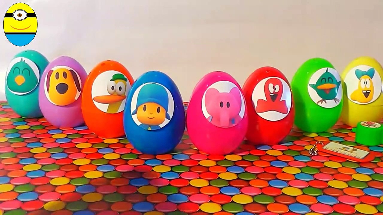 Surprise eggs unboxing toys Pocoyo and friends eggs surprises huevos sorpresa con