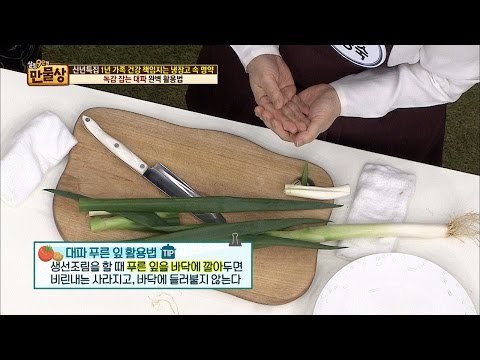 대파 푸른 잎 활용법! [만물상 173회] 20170101