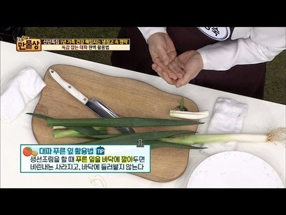 대파 푸른 잎 활용법! [만물상 173회] 20170101