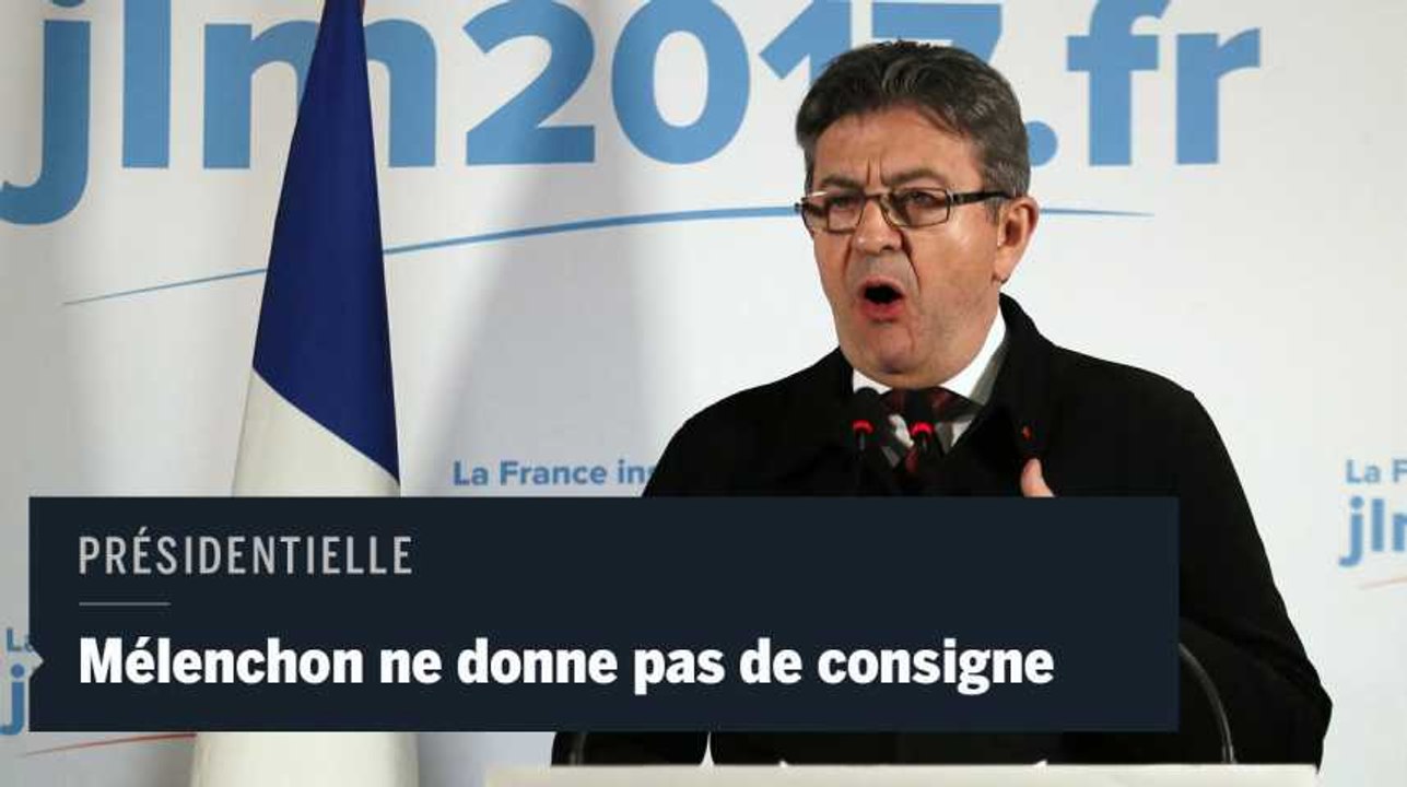 Jean-Luc Mélenchon ne donne pas de consigne de vote pour le second tour