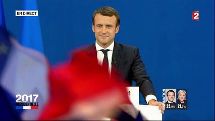 "Voilà." : Emmanuel Macron remercie Brigitte lors de son discours de victoire