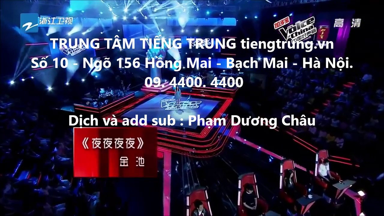 tiếng trung cho người mới học, qua bài hát : ye ye ye ye - đêm