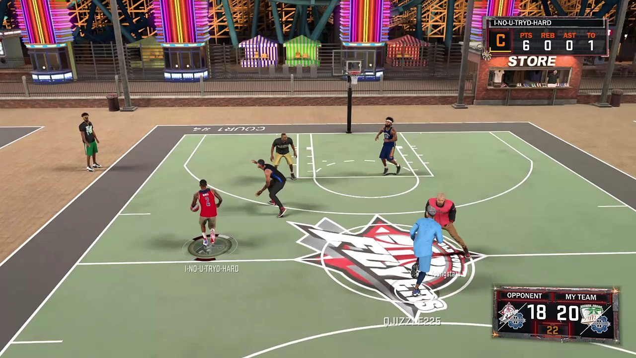 dunked on