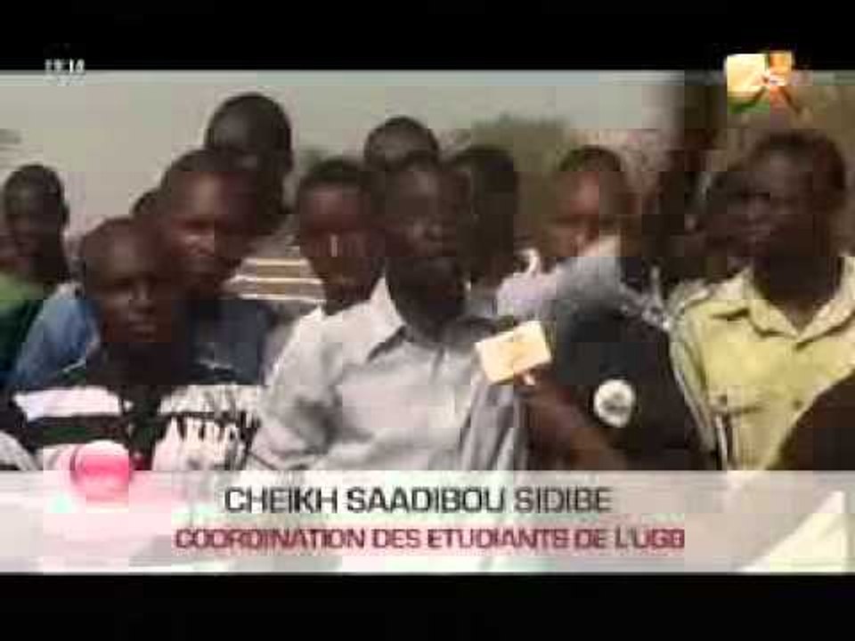 Colère des étudiants de l'UGB de St Louis - Xibaar yi  Soir - 06 Juillet 2012