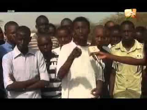 Colère des étudiants de l'UGB de St Louis - Jt Français - 06 Juillet 2012