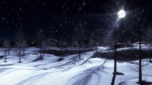 Snowfall in full moon night animation Full HD released by NCV