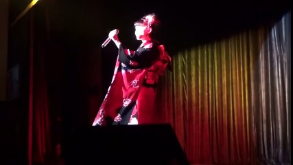 堀優衣(15歳中三)『I have nothing』 Whitney Houston / Yui Hori fifteen Japanese kimono girl   AMAZING!