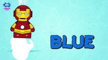 SUPERHEROES vs SK _ Superheroes Finger Family Rhymes _ Learn Colors w_ Shark Finger Famil