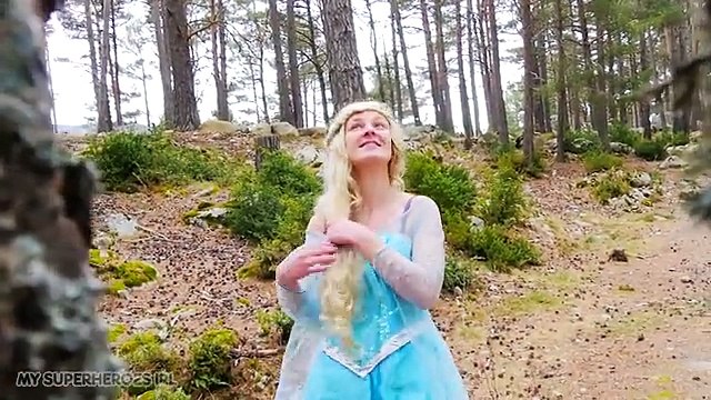 Joker vs Spiderman Saves Elsa Frozen! Spiderman w_ Frozen Elsa Dress! Superhero Movie in Real Life!