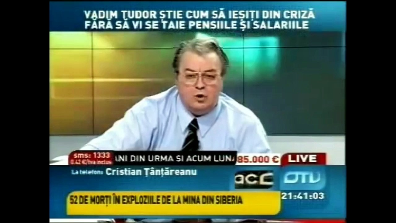 Vadim Tudor-Nu stau cu buricul la soare ca dumneata...